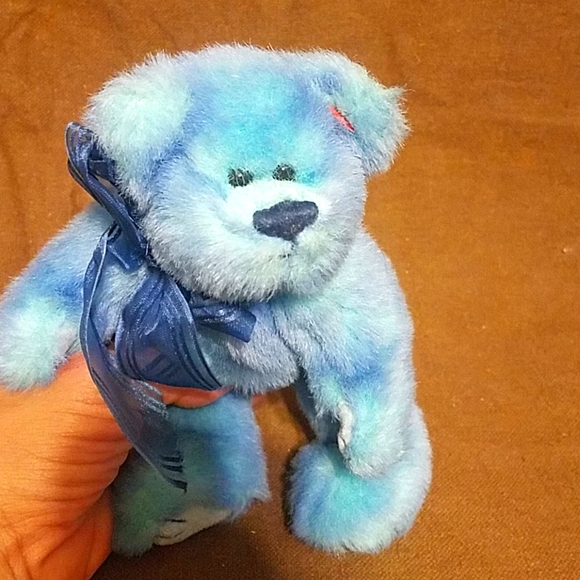 Vintage Ty Jointed Bear Azure 9" - Picture 3 of 3
